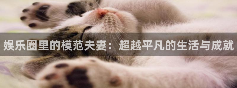 jdb电子2平台：娱乐圈里的模范夫妻：超越平凡的生活与成就