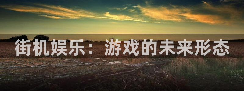 jdb电子4平台注册：街机娱乐：游戏的未来形态